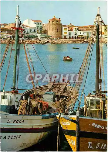 Cartes postales moderne Cambrils Tarragona Vue partielle Bateaux