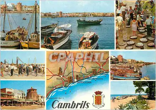 Moderne Karte Cambrils Tarragona Divers aspects de la ville