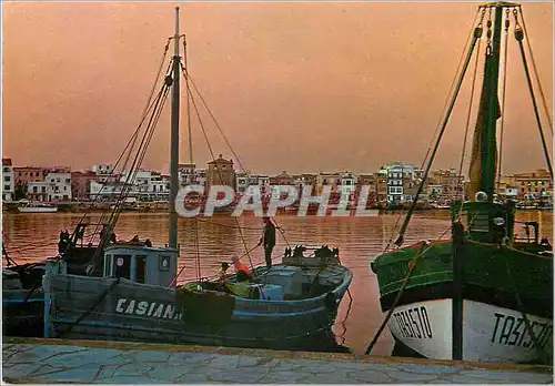Moderne Karte Cambrils (tarragona) espana costa dorada quartier maritime barques peche