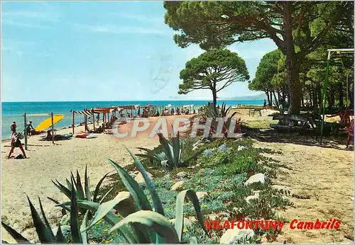 Moderne Karte Cambrils (tarragona) costa dorada plage de vilafortury