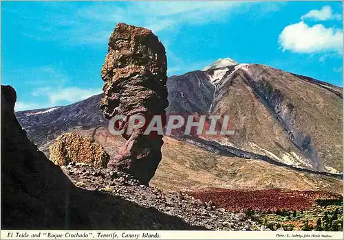 Moderne Karte Tenerife el teide ans roque cinchado canaru islands