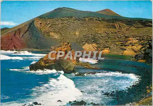 Cartes postales moderne Lanzarote crater de volcan el golfo