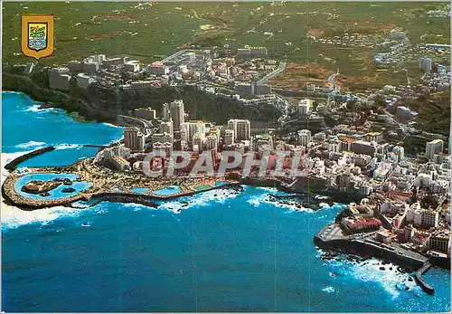 Cartes postales moderne Tenerife puerto de la cruz vue partielle aerienne