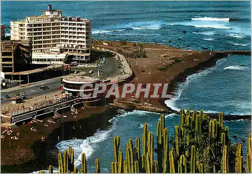Moderne Karte Tenerife puerto de la cruz plage de martianez et grand hotel tenerife