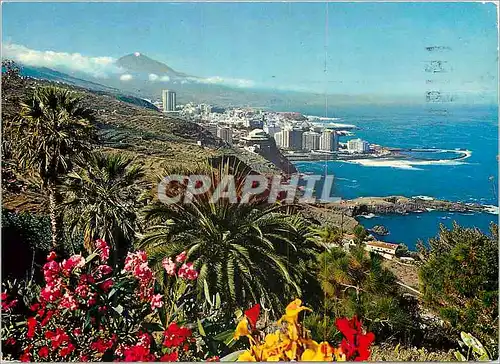 Cartes postales moderne Tenerife northen coast and puerto de la cruz