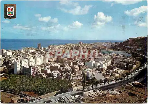 Moderne Karte Las Palmas de Gran Canaria Vue partielle de la Capitale