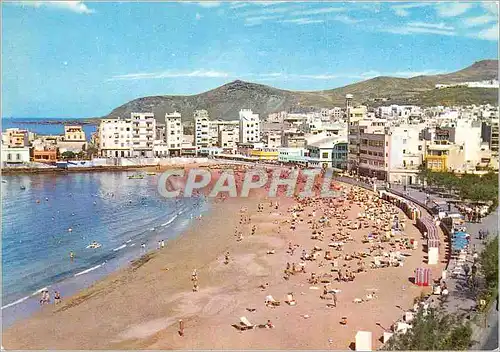 Cartes postales moderne Las Palmas de Gran Canarias Plage des Canteras (Hiver)