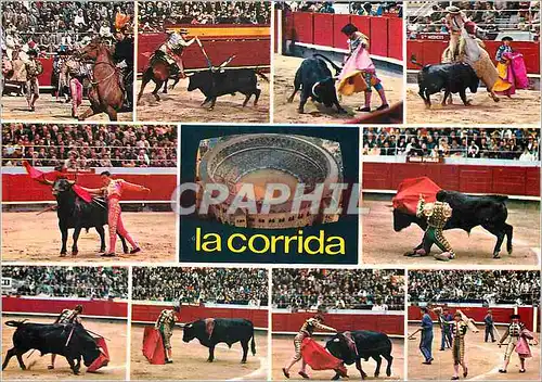 Moderne Karte La Corrida Corrida Taureau