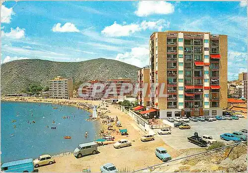 Cartes postales moderne Cullera (Valencia) Plage Phare et Restaurant L'illa