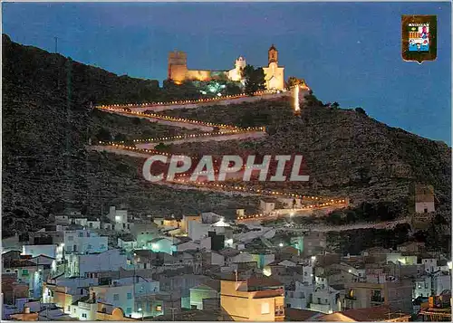 Cartes postales moderne Cullera (Valencia) Descente du chateau en fetes