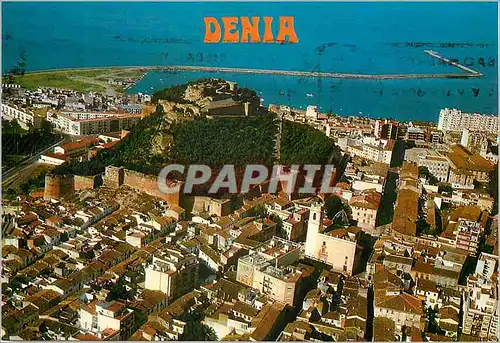 Moderne Karte Denia (Alicante) Vista aerea