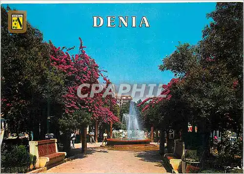 Moderne Karte Denia (Alicante) Rond-point