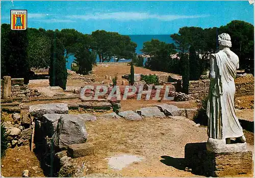 Moderne Karte Costa Brava La Escala Ruines d'Ampuries