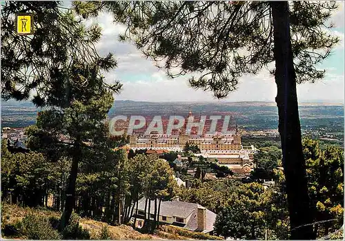 Moderne Karte El Escorial Vue generale