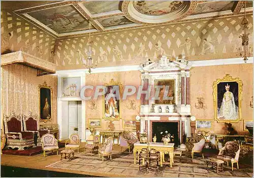 Moderne Karte Windsor Castle Queen Mary's Dolls House The Saloon or Drawing Room