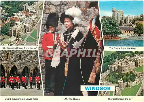 Cartes postales moderne Windsor HM The Queen