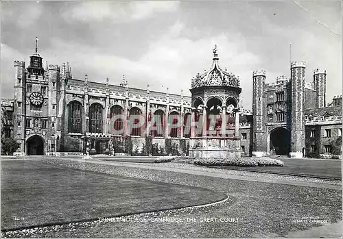 Moderne Karte Trinity College Cambridge The great Court