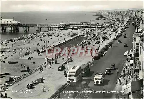 Cartes postales moderne Sea Front Looking West Brighton & Hove