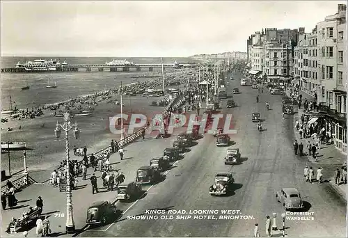 Cartes postales moderne Kings Road Looking West Showing Old Ship Hotel Brighton