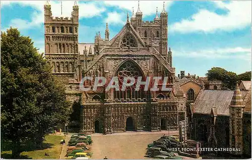 Cartes postales moderne West Front Exeter Cathedral