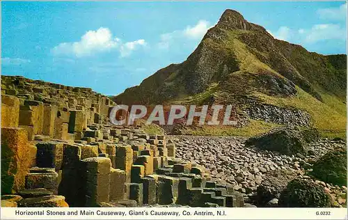 Moderne Karte Horizontal Stones and Main Causeway Giant's Causeway