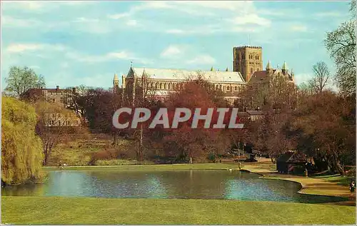 Cartes postales moderne The Abbey From The Lake St Albans