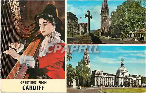 Cartes postales moderne Cardiff Harpe