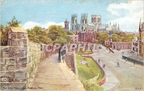 Cartes postales moderne The City Walls and Minster York