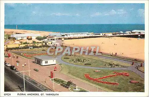 Cartes postales moderne Floral Anchors Gt Yarmouth