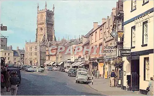 Moderne Karte Market Place and Church Cirencester