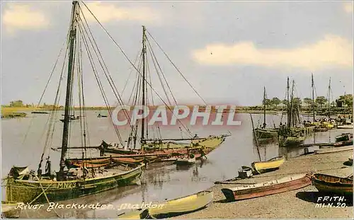 Moderne Karte River Blackwaten Maldon Bateaux de peche