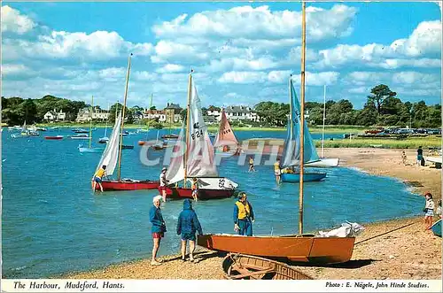 Moderne Karte The Harbour Mudeford Hants Bateaux