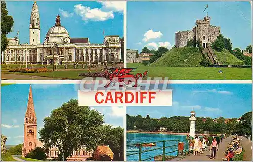 Cartes postales moderne Cardiff The Lake Roath Park Cardiff