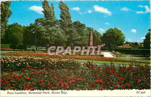 Cartes postales moderne Rose Garden Memorial Park Herne Bay