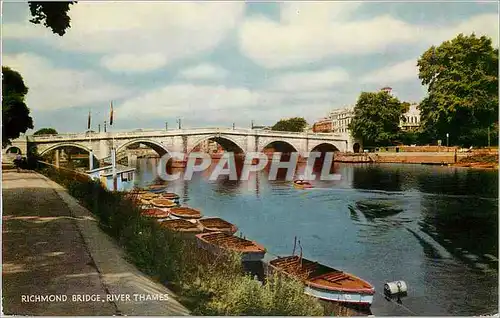 Moderne Karte Richmond Bridge River Thames