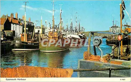 Moderne Karte Eyemouth Harbour Bateaux