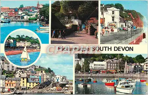 Cartes postales moderne Picturesque South Devon Kingsbridge Brixham Cockington Teignmouth Dawlish