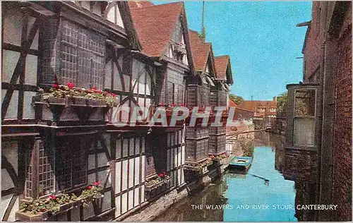 Cartes postales moderne Canterbury The Weavers and River Stour