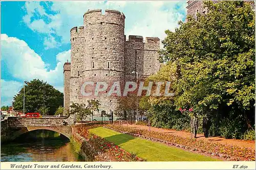 Cartes postales moderne Canterbury Westgate Tower Gardens