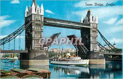 Moderne Karte Tower Bridge London Bateau