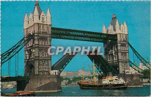 Moderne Karte Tower Bridge London Bateau