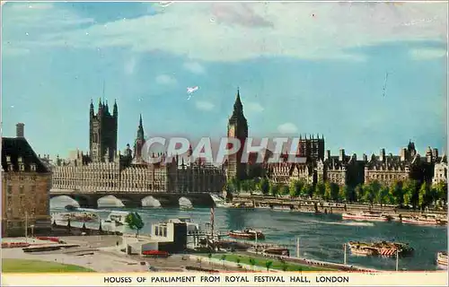 Cartes postales moderne Houses of Parliament from Royal Festival Hall London