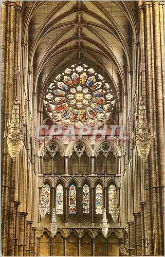 Cartes postales moderne Westminster Abbey The North Rose Window London