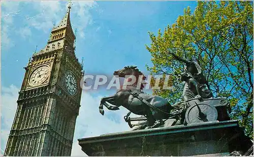 Moderne Karte Big Ben and Boadicea Statue London