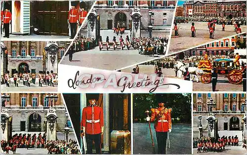 Moderne Karte London Greetings  Militaria