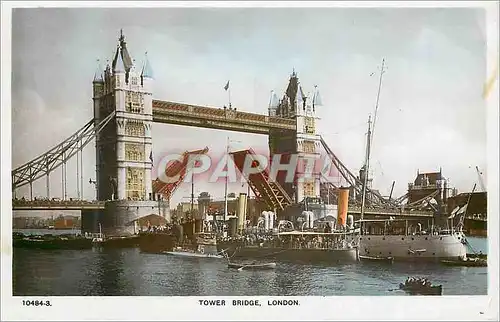 Moderne Karte Tower Bridge London  Bateaux