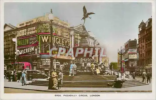 Moderne Karte Eros Piccadilly Circus London Wigleys
