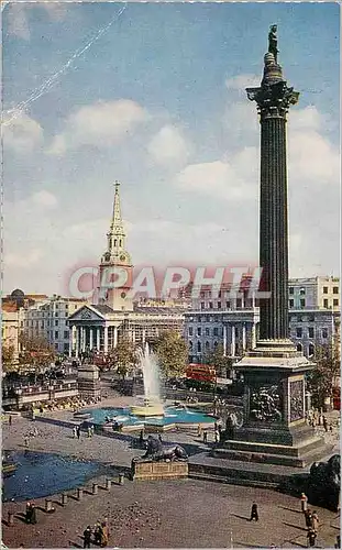 Moderne Karte Nelson Column Trafalgar Square London