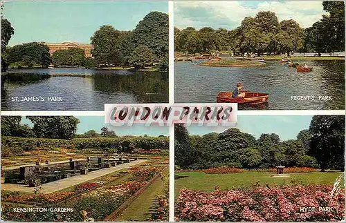 Cartes postales moderne London Parks St James Regent Kensington Hyde Park