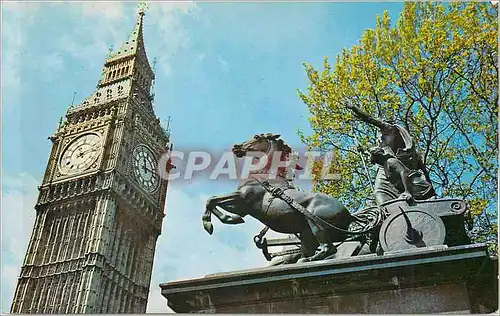 Moderne Karte Big Ben and Boadicea Statue London